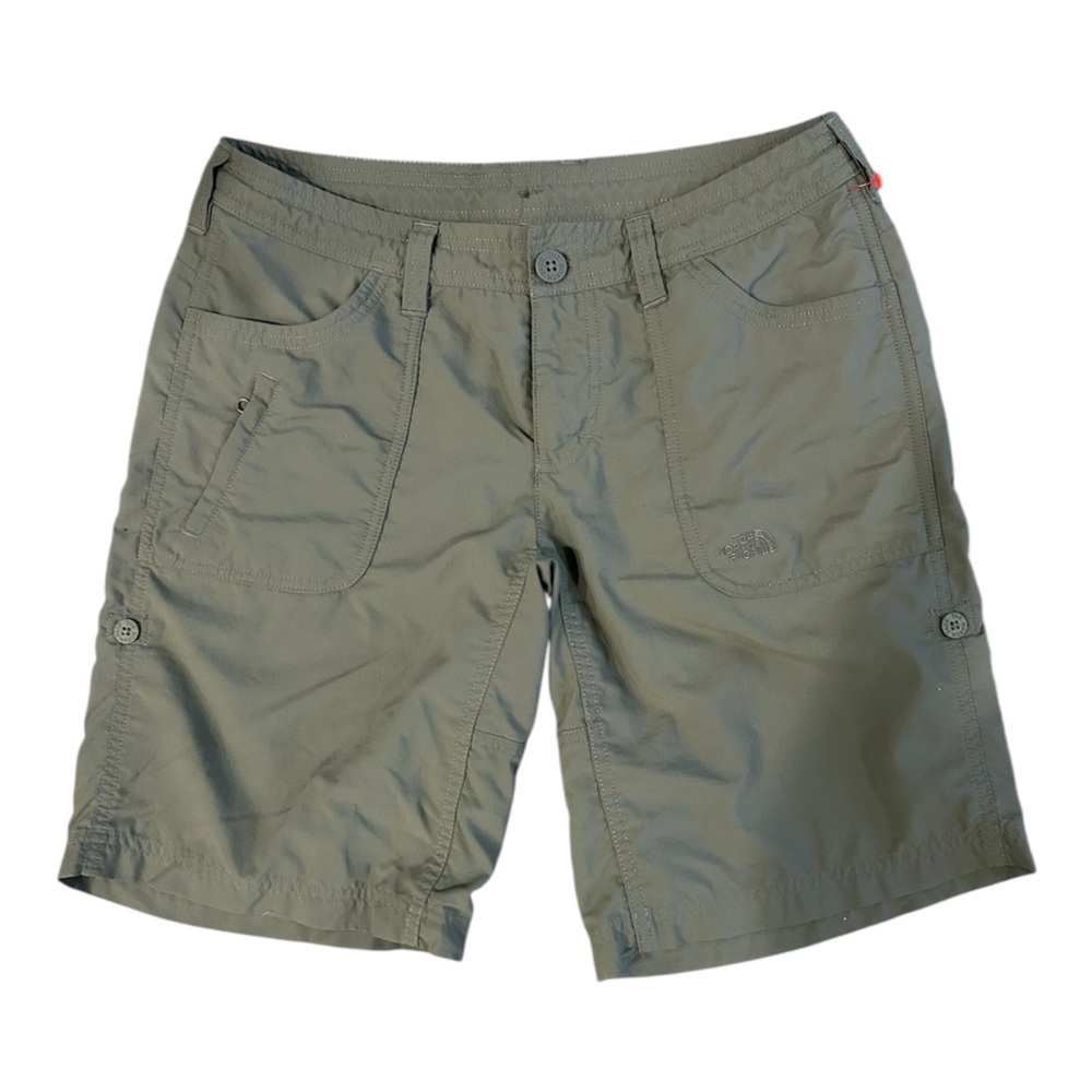 The North Face Cargo‎ Roll Up Gray Shorts Women's SIze 4
